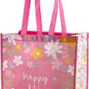 Karma Reusable Gift Bags - Tote Bag and Gift Bag with Handles - Perfect for Birthday Gifts and Party Bags RPET 1 Happy Bag Large