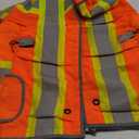 Dib Safety Reflective Vest Heavy Duty, High Visibility Two Tone Engineer Vest, Made with 3M Tape, Padded Collar, Retractable ID Pocket, Orange 2XL (XX-Large)