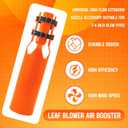 Leaf Blower Air Booster, Air Flow Booster for Blower, Turbo Nozzle Extension Boosts Speed & Power for Yard, Lawn, and Driveway Cleanup Fits 24 Inch Nozzles 1PC