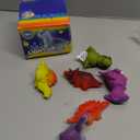 6 Packs Light-Up Floating Dinosaur Bath Toys Set, for Baby Toddler Nephew in Birthday Christmas Easter , Great Water Bathtub Shower Pool Bath Toy for Children Preschool