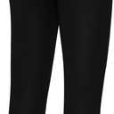 Boys Compression Leggings Quick Dry Youth Basketball Pants Sports Tights Football Base Layer for Kids (Black, L)