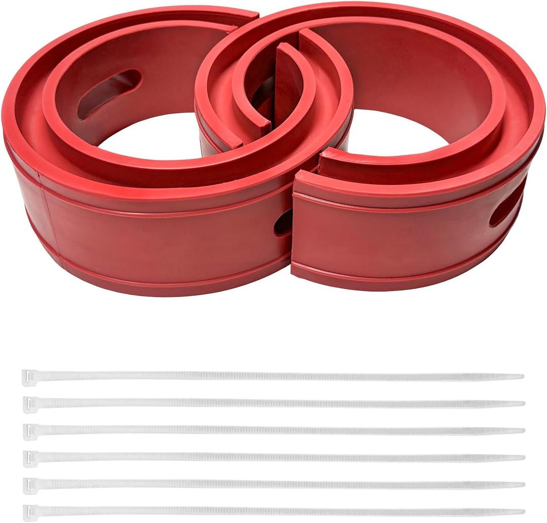 2 PCS Rubber Coil Spring Spacer for Car, Heavy-Duty Front Rear Spacer Booster for 1.45"-1.65" Springs Spacing, Universal Coil Springs Lift Spacers for Enhancing Spring Rate