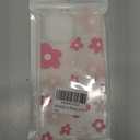 Jmltech Floral Case for iPhone 14 Pro Max Case Flowers Clear Silicone Cute Women Girly Shockproof Protective Phone Cases for iPhone 14 Pro Max Pink Flower