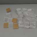 Kigeli 32 Pcs 2 x 2 x 1 Inch Clear Square Display Block Acrylic Polished Acrylic Cube Jewelry Display Holder Base Stands