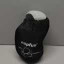 Napfun Neck Pillow for Traveling, Upgraded Travel Neck Pillow for Airplane 100% Pure Memory Foam Travel Pillow for Flight Headrest Sleep, Portable Plane Accessories, Light Grey