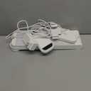 Half Moon Light for Nail Desk, Large Square Nail Lamp for Desk with Phone Holder, Professional Manicurist Desktop Lamp, LED Light Suitable for Manicures, Tattoos, White with Rhinestones (1 Pack)