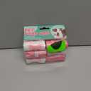 Pet Poop Bag 12 Refill Rolls 180 Unscented Bags (Pink/White)