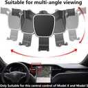 Car Phone Holder for 2016-2020 Tesla Model X and 2012-2020 Model S SUV Auto Accessories Navigation Bracket Interior Decoration Mobile Cell Phone Mount
