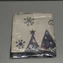 AVOIN colorlife Merry Christmas Snowman Let It Snow Black Throw Pillow Covers, 20 x 20 Inch Xmas Tree Winter Holiday Cushion Case Decoration for Sofa Couch Set of 4