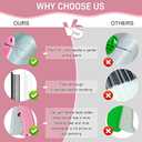 Stitch Gun for Clothes Handheld Stitch Gun Quick Clothing FixerSewing Kit Includes 1,000 Black Fasteners & 1,000 White Fasteners & 6 Needles (Pink)