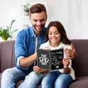 7 x 5x7‘’ Funny Fathers Day Greeting Cards with Envelope for Best Dad Birthday Gift Card From Daughter -Black