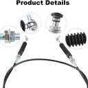 WMPHE 7082498 Gear Shift Shifter Cable Compatible with Polaris Ranger XP 1000 2018 2019 2020 2021 2022 2023, 2020-2023 Polaris Ranger 1000 Replacement for 7082376 7082285