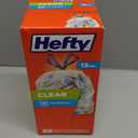 Hefty Recycling Garbage Bags, Clear, 13 Gallon, 60 Count