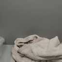 MH MYLUNE HOME Ultra Soft Robe With Pockets, Spa Bathrobe Loungewear Calf-Length, Plush Fuzzy Fluffy Wrap Robe for Women (2, Ombre Khaki)