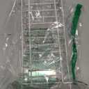 mDesign Kitchen Sink Dish Drainer  Small Metal and Plastic Dish Rack for Kitchen Sink  Dish Drying Rack with Drip Tray for Plates and Cutlery Basket  White/Clear