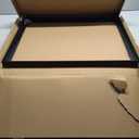 20x24 Assembled Canvas Frame for 0.6"-0.9" Deep Stretched Canvas, 0.75" Depth Floating Frame, Black(1PCS,Aluminum)