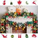 400 Pieces Christmas Mini Bows Small Satin Ribbon Bows Glitter Bows Bowknot for Wedding Birthday Party Decoration Wrapping Craft Supplies, 6 Colors