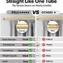 IFELS 2 Pack Heavy Duty Curtain Rods for Windows 28 to 48 Inch, 1 Inch Gold Adjustable Curtain Rod Set with Easy Installation and Modern Design (A1,Gold,30-60",2Pack)
