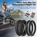 yeesport 12 1/2 x 2 1/4 Tire, 2 Pack 12.5" Kid Bike Tire & 12.5x2.25 Inner Tube, 12.5" Heavy Duty Bike Tubes Schrader Valve With Repair Kit,12 X2  (62-203) Electric Scooter Tires MTB Tires