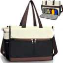PASMAN Lunch Bag for Women, 15.6" Laptop Tote with Insulated Lunch Box Compartment for Nurse, Teacher Work Office Outdoor