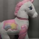 FUNLIO Unicorn Baby Rocking Horse for Kids 3-6 Years, Rainbow Fairy Unicorn Rocking Horse, Stuffed Ride-on Animal Rocker, Easy to Assemble, CPC & CE Certified-Large