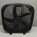 Amazon Basics 3-Speed Box Fan for Bedroom, Portable with Carry Handle, Powerful Airflow, 5 Blades, Lightweight Design, 67 Watts, 20-Inch, Black, 6.8"D x 20.86"W x 21.33"H
