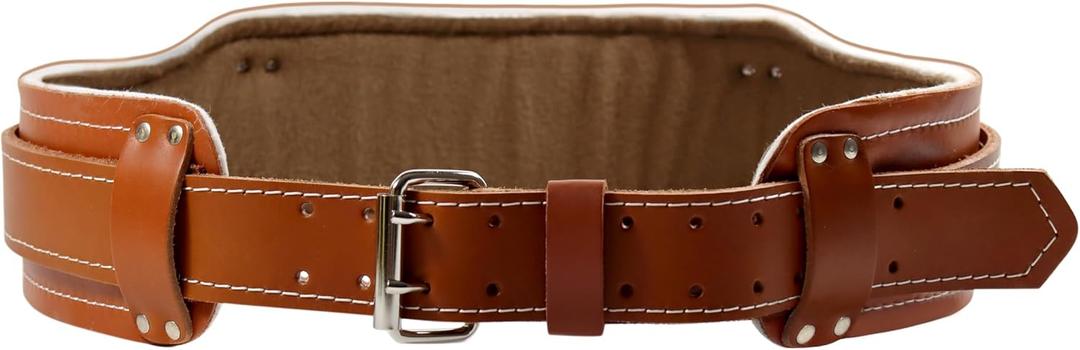 Duracuir 2 Inche Reinforced Leather Tool Belt Work with Lombar Support (Small (28-34)), Dc-790