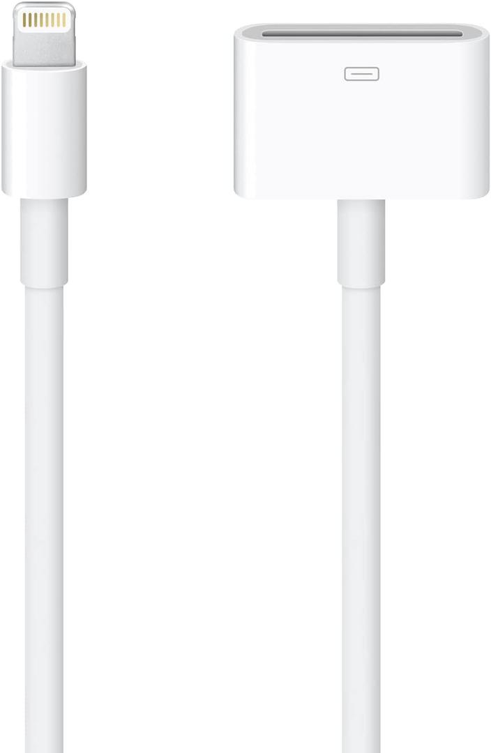 Lightning to 30-Pin Adapter, iPhone Charging Data Sync Connector Cable 8-Pin Male to 30-Pin Female Output Adapter Compatible iPhone 13/12/11/X/8/7/6/5/4S/4/3/3G/iPad/iPod(0.2 m)