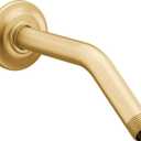 Moen Brushed Gold Standard Shower Arm with Matching Flange Included, 8-Inch, S122BG