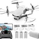 4DV9 Mini Drone with 1080P HD Camera for Kids FPV Live Video RC Quadcopter for Adults Beginners Toys Gifts, Altitude Hold, Waypoints Functions, One Key Start, 3D Flips, 3 Batteries,Gray