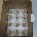 LED Candelabra Bulb, E12 Chandelier Light Bulbs, B11 Candle Light Bulbs, 4.5W Dimmable 450LM(60W eq.) Clear Glass 2700K Soft White, 90+CRI (12 Pack)