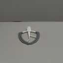 Flex Edge Beater Compatible with KitchenAid 5.5-6 Quart Bowl-Lift Stand Mixers, 6QT Paddle Attachment Replacement with Silicone Scraper, Heavy Duty Mixer Accessories, Dishwasher Safe