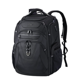 KROSER TSA Friendly Travel Laptop Backpack 18.4 inch XXXL Gaming Backpack Water-Repellent College Daypack Business Backpack with RFID Pockets & USB Port for Men/Women-Black