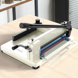 Amazon.com : Paper Cutter 12 Inch, Heavy Duty Paper Cutter for A4 Paper, Guillotine Paper Cutter 400 Sheet Capacity, Solid Steel Construction, Beige : Office Products