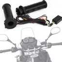 Heated Grips Motorcycle Handlebar Grips 1 Pair 22mm(7/8") , Electric Fast Heated Handlebar Grips, Universal Motorbike Handlebar Grips for Motorcycle