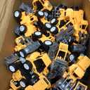 108 Pcs Construction Party Favors Engineering Trucks Small Digger Truck Toys Christmas Gifts Pull Back Vehicles Mini Excavator Toy Car Set for Kids Birthday Boys Girls Stocking Stuffers (Full Set)