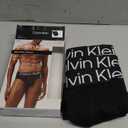 Calvin Klein 3-pack Microfiber Stretch Hip Briefs Large, Black/Black/Black