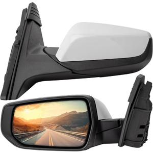 Left Driver Side Rear View Mirror Replacement for Chevrolet Chevy Malibu 2016 2017 2018 2019 2020 2021- Rearview Mirrors with 3Pins,Electric Adjustment, white