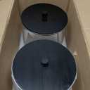 TIPGO Glass Jars for Laundry Room Organization, Laundry Pods Container with 27 Labels, Detergent Holder with Bamboo Lid, Cute Storage Jars, Black (Set of 2)