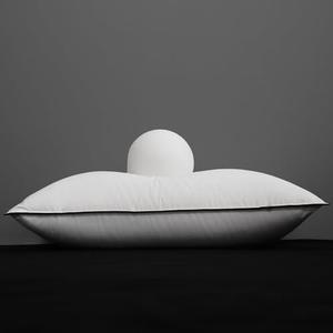 HYVIF Down Pillows Standard Size, Breathable Cotton Blend Shell Cover, Luxury Hotel Collection Bed Pillows for Sleeping, Fluffy Soft Medium Firm Down Fiber Pillows for Side Back Stomach Sleepers