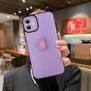 MOWIME Compatible with iPhone Air Case with Finger Strap, Cheetah Print Shockproof Soft TPU Protective Cover for Women Girls, Slim Anti Scratch Case for iPhone Air 6.5 Inch, Purple