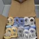 COOK WITH COLOR Bag Clips with Magnet- Food Clips, Chip Clips, Bag Clips for Food Storage with Airtight Seal Grip for Bread Bags, Snack Bags and Food Bags (Yellow and Blue, Pack of 10)