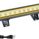 Warm White Wall Washer Light 17 Inch 2 Pack, 3000K Patio Flood Light 48W, IP66 Outdoor Bar Light for Landscape, Church, Yard, Garden, Building