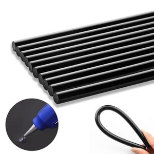 10Pcs Black Paintless Dent Repair Glue Sticks,High Viscosity Hot Glue Sticks Paintless Dent Repair Tool for Car Repair Dent Remover Tool Set and Gluing Project