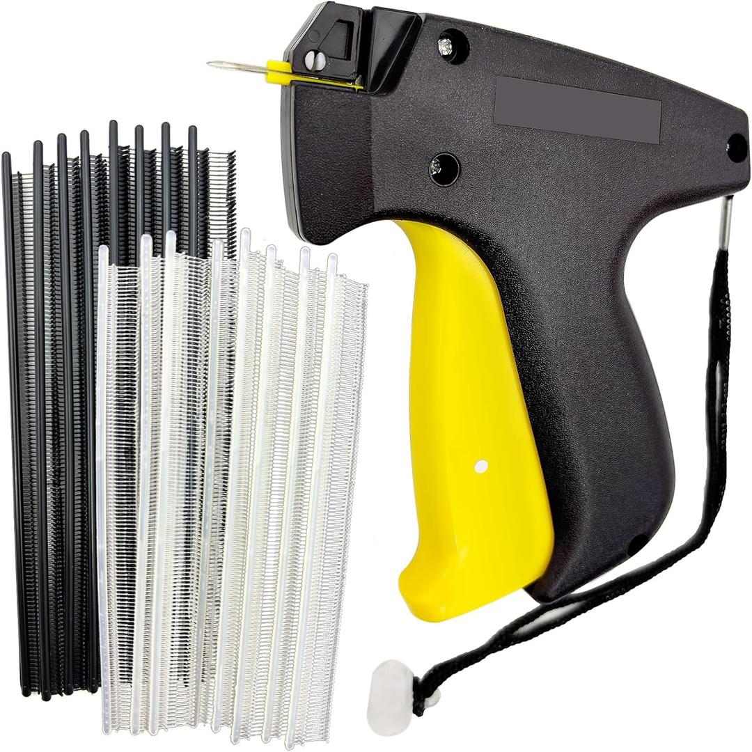 Mini Stitch Tagging Gun, Quick Clothing Fixer, Sewing Gun for Clothes Includes 1 Needle,1000 Black and 1000 White Micro Fasteners for Clothes Sewing Quilting HemmingBlack