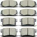 Front Rear Ceramic Brake Pads 8 Pieces Set fit for 2005-2006 Honda CR-V All Models,for 2012-2016 for Honda CR-V FWD Models