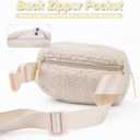 Uygafly Birthday Graduation Gifts for 5 6 7 8 9 10 11 12 13 14 15 16 Year Old Girl,Initials Fanny Pack Crossbody Bag for Girls Kids,Trendy Cute Purse Stuff - K,Cream