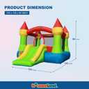 Bounceland Bounce House Castle with Basketball Hoop Inflatable Bouncer, Fun Slide, Safe Entrance Opening, UL Certified Strong Blower Included, 12 ft x 9 ft x 7 ft H