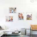 8x8 Clear Acrylic Wall Mount Floating Frameless Picture Frame,Clear Acrylic Photo Frame for Wall, Frameless Picture Frame Panel For Degree Certificat, artwork and family portraits-1pack