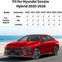 Floor Mats & Cargo Liner for Hyundai Sonata Hybrid 2020-2026, All-Weather TPE Custom Fit Car Liners Accessories, Full Coverage for Sonata High Edges Waterproof Anti-Slip 1st & 2nd Row & Trunk Mat